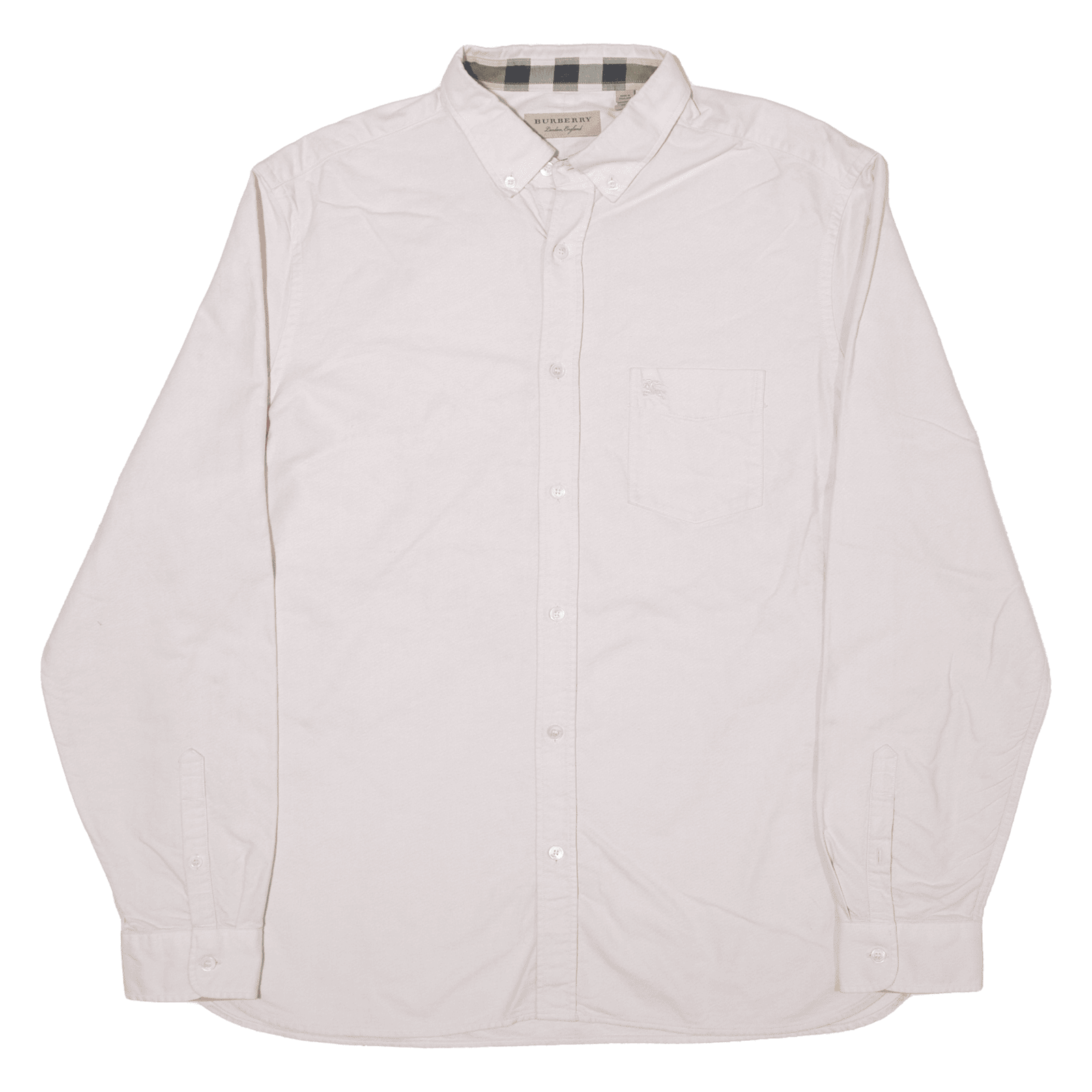 Men's burberry long sleeve button outlet up