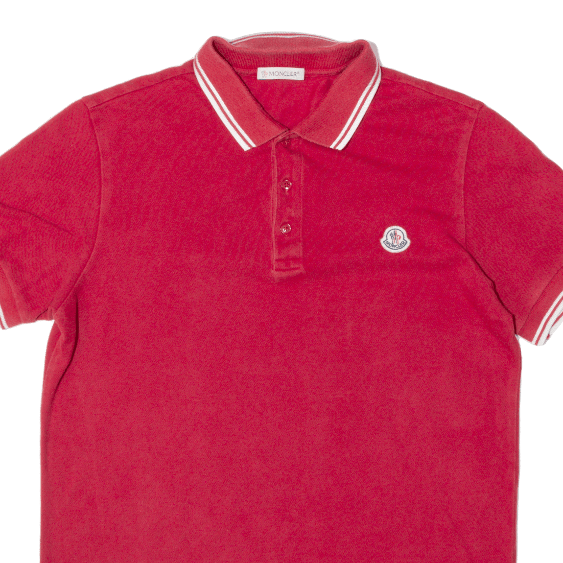 Mens red store moncler polo shirt