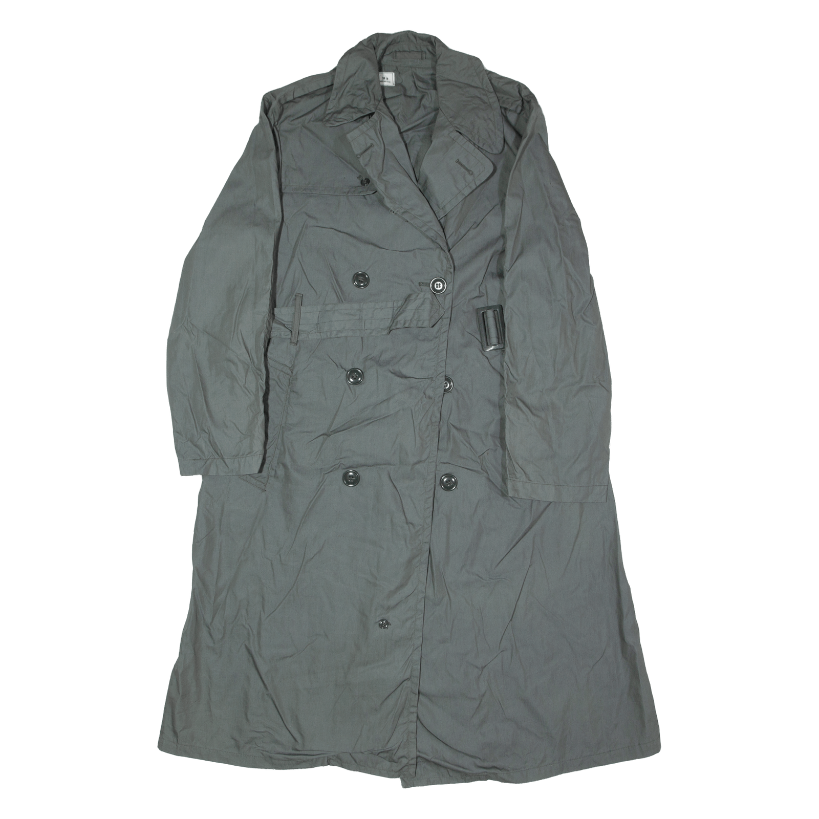 Military top raincoat black