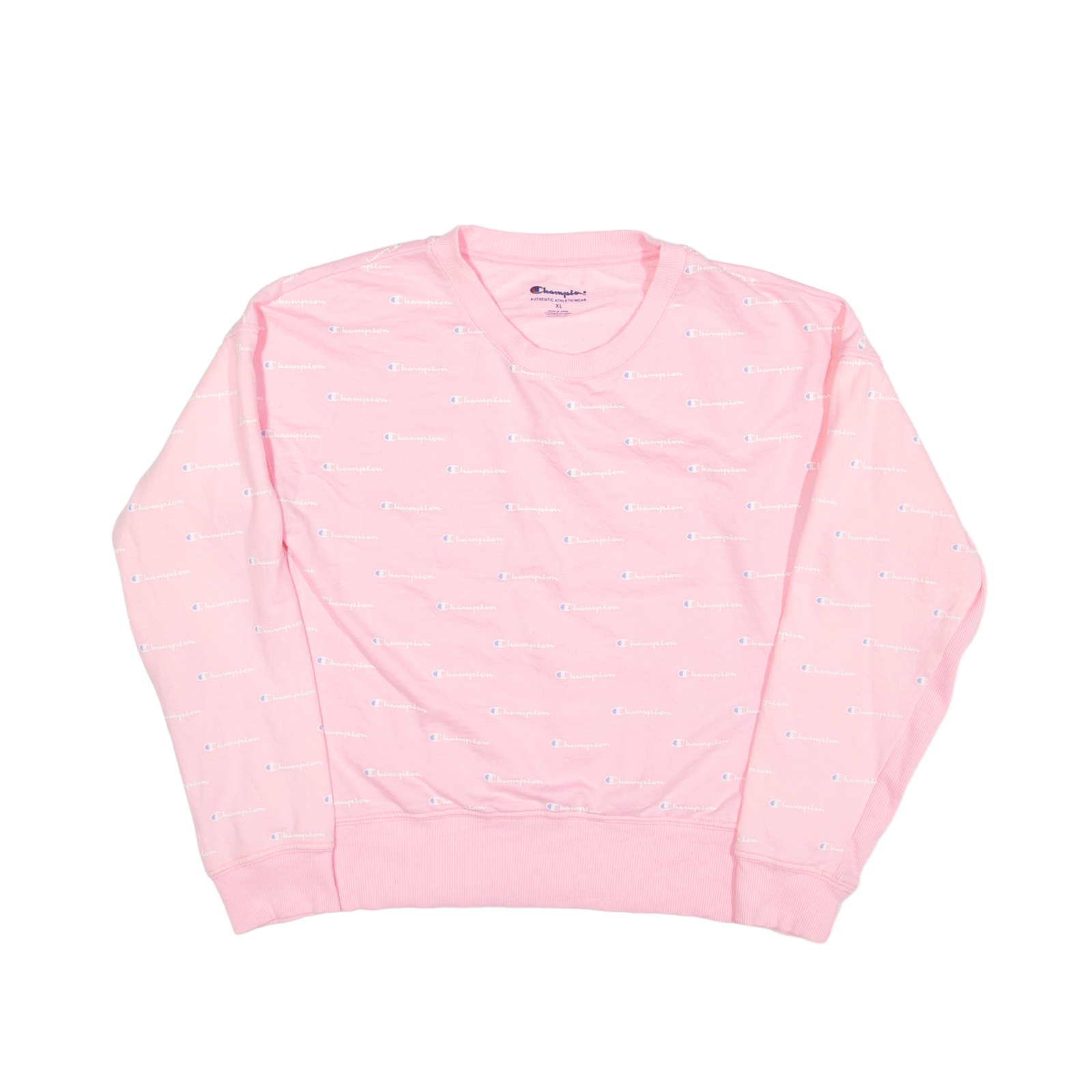 Pink champion crewneck online