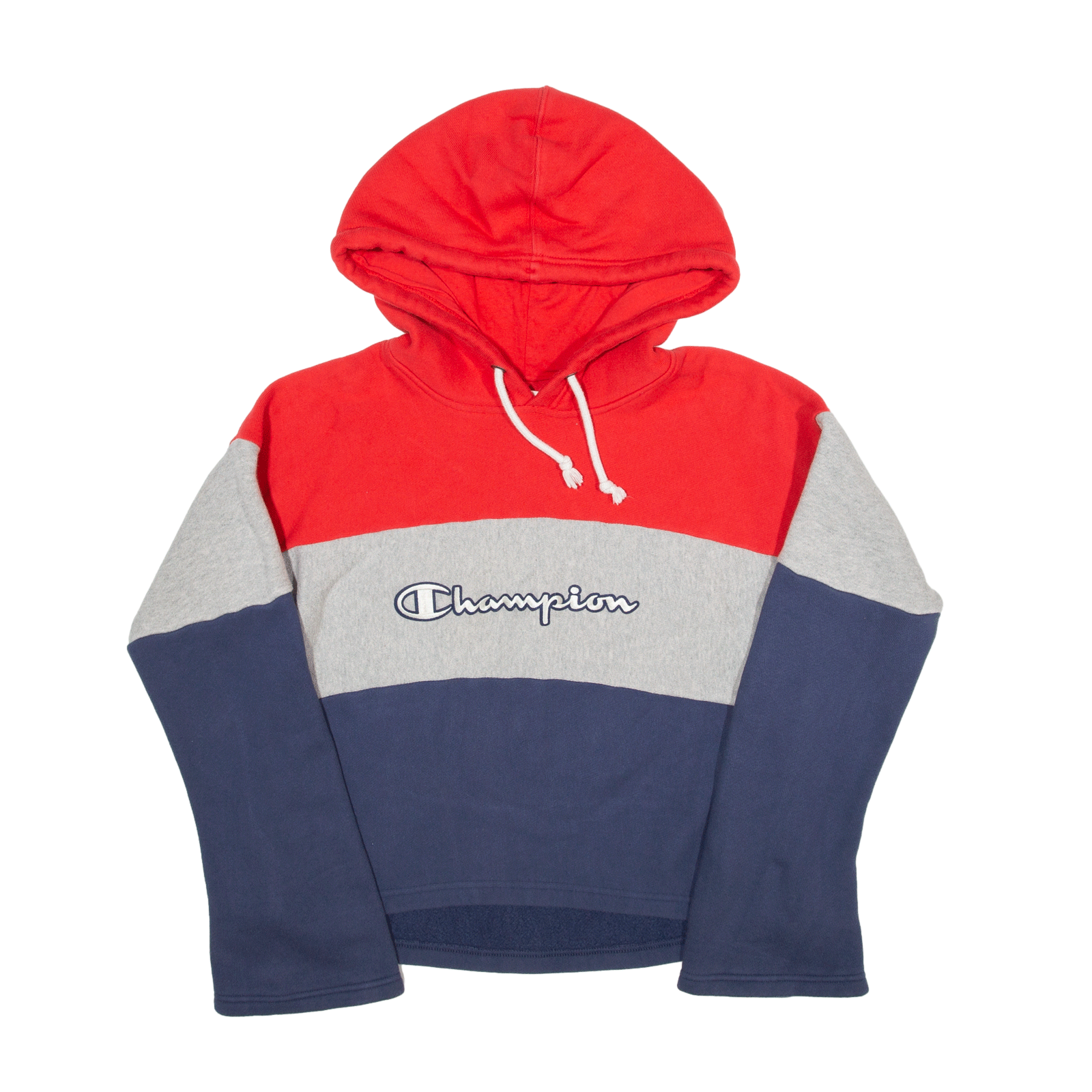 Red white and blue champion sale hoodie