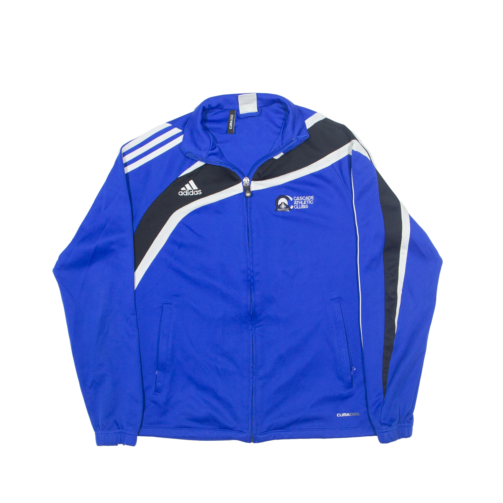 ADIDAS ClimaCool Track Jacket Blue Striped Mens S – Go Thrift