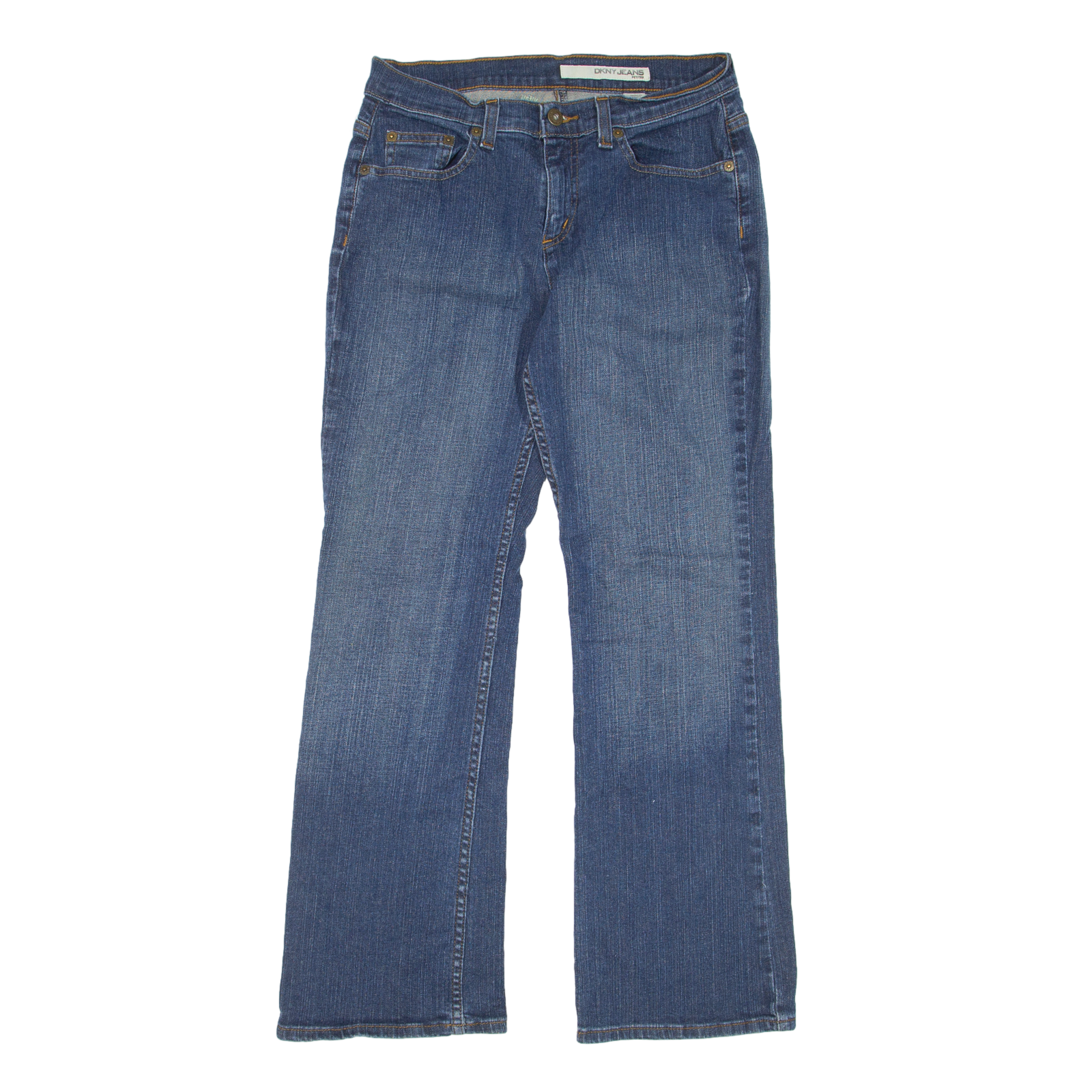 DKNY Soho Jeans Blue Denim Regular Bootcut Stone Wash Womens W26
