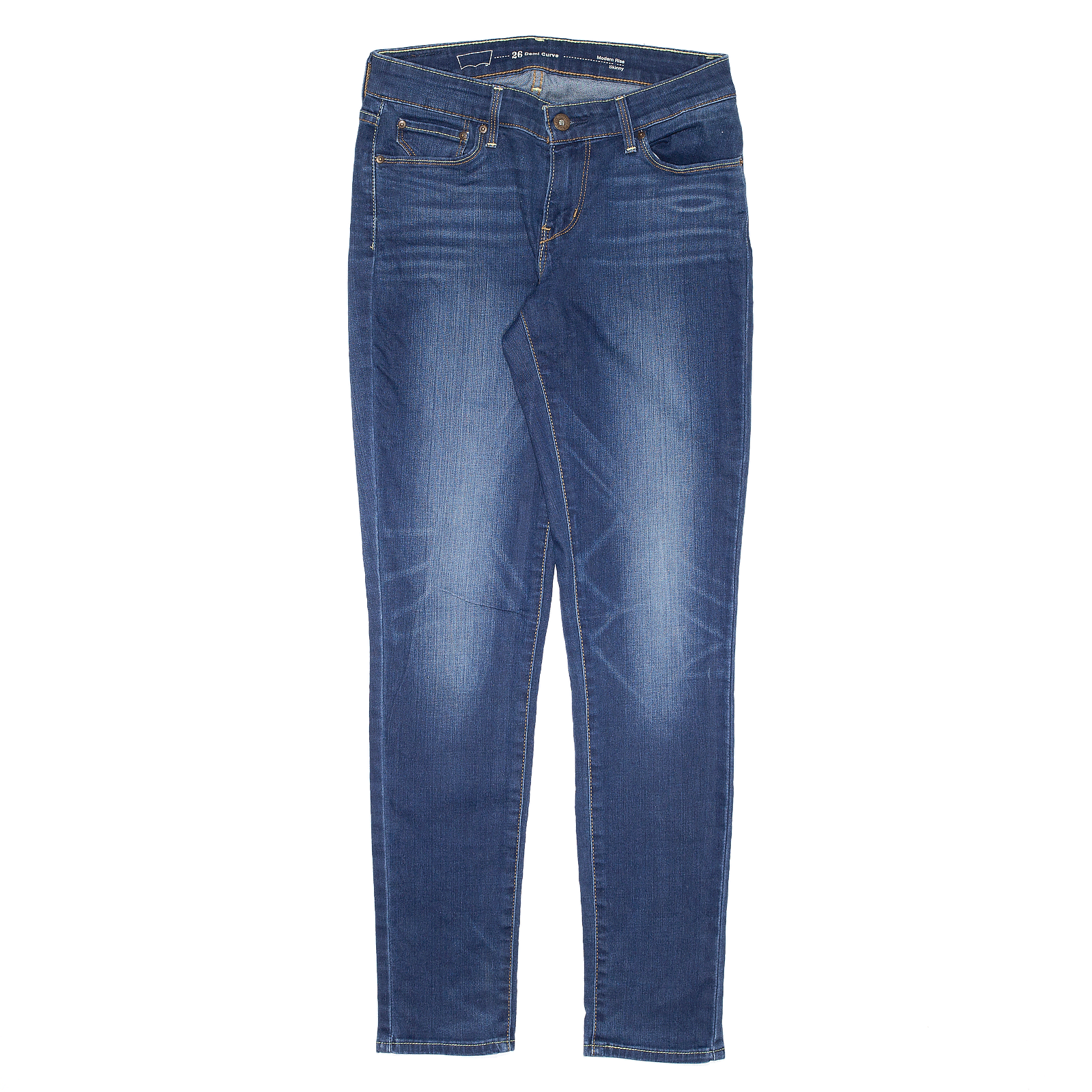 LEVI S Modern Rise Blue Denim Slim Skinny Jeans Womens W26 L30