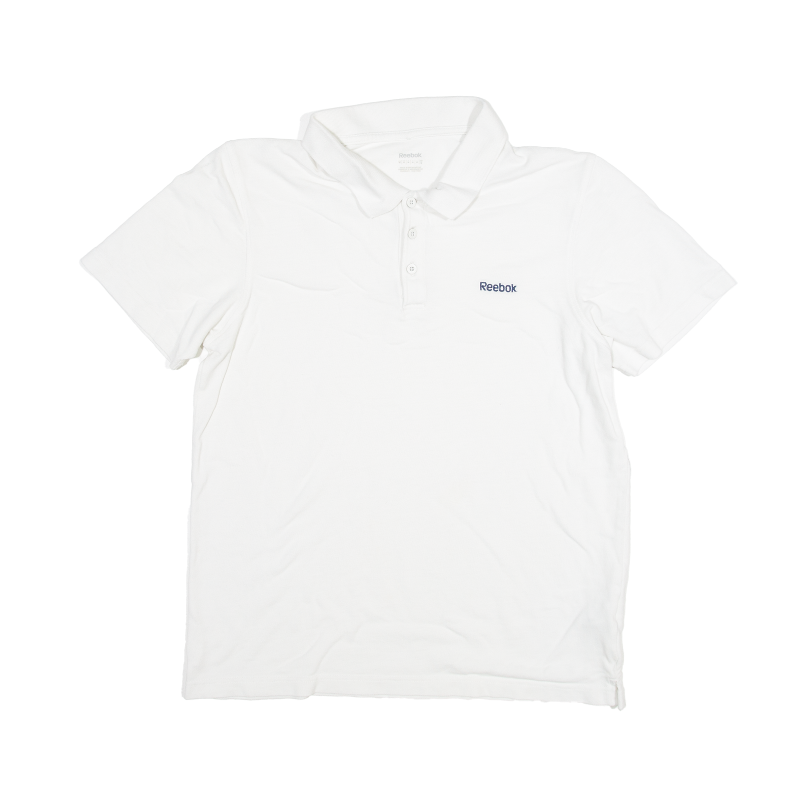 Reebok polo shirts mens on sale white