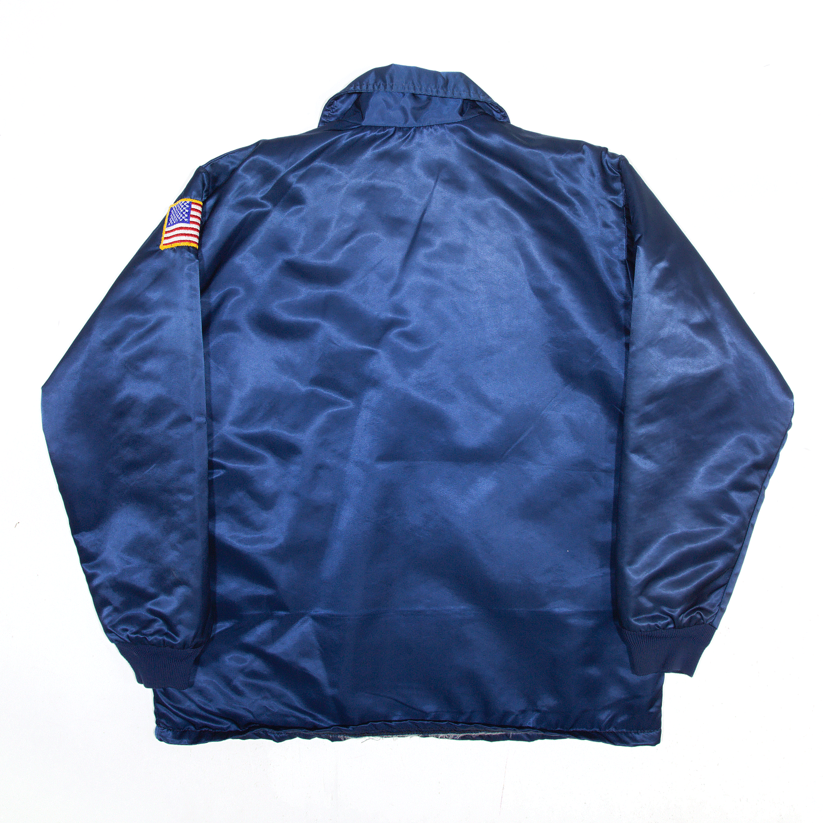 Knights Of Columbus Blue 90s USA Nylon Coach Jacket Mens L