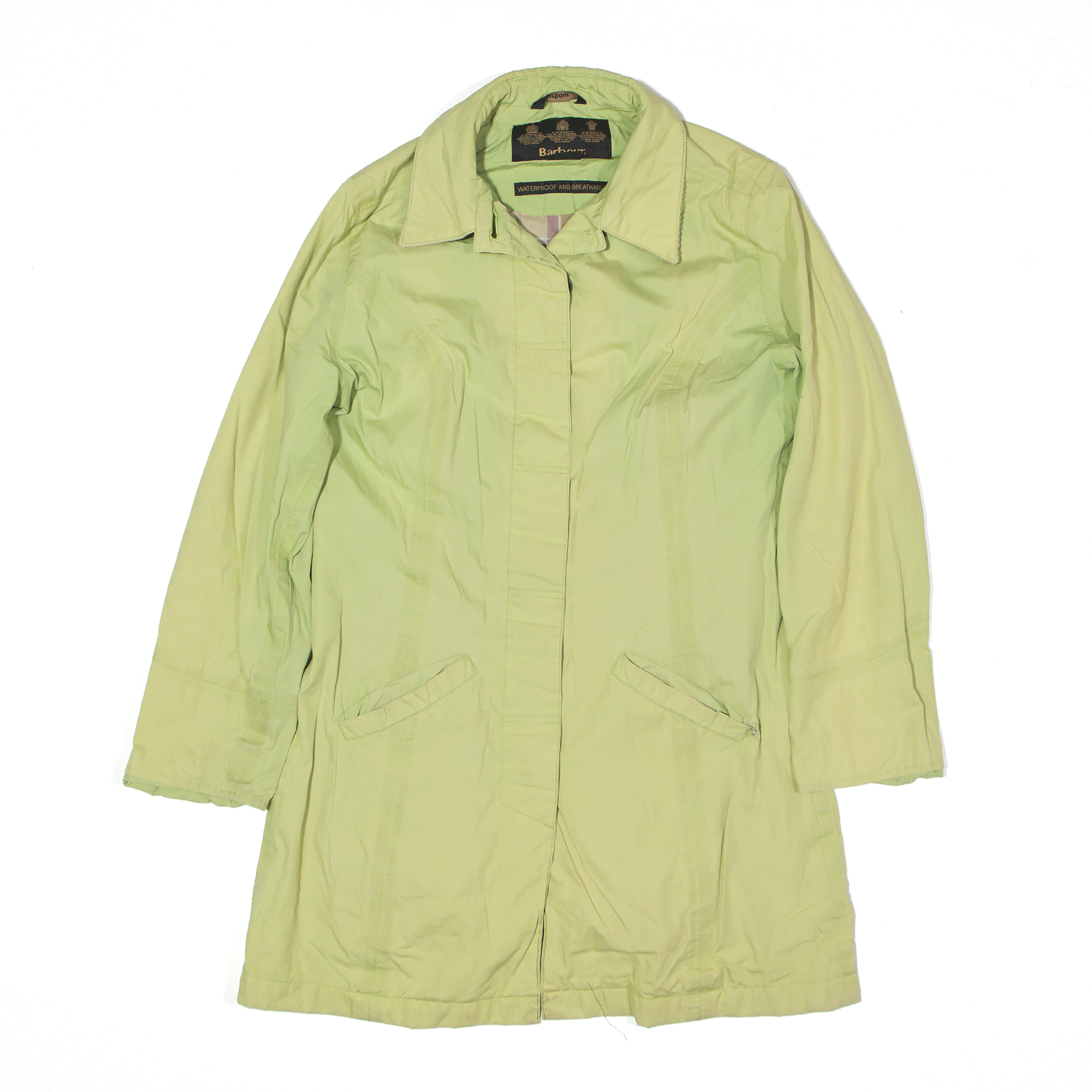 BARBOUR Flyweight Belleville Parka Jacket Green Womens UK 8 – Go