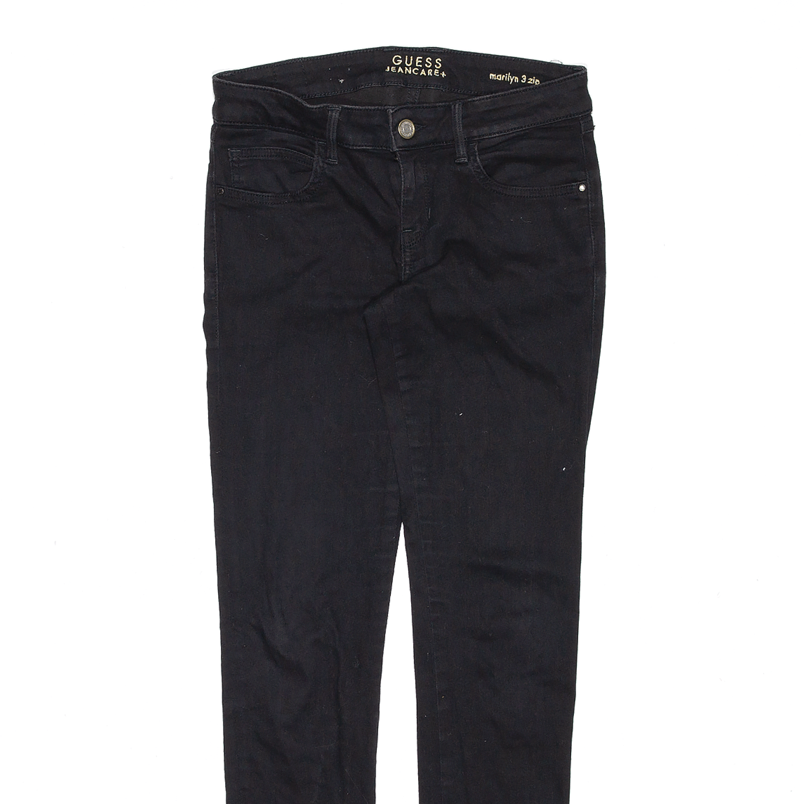 GUESS Marilyn Black Denim Slim Skinny Jeans Womens W27 L29