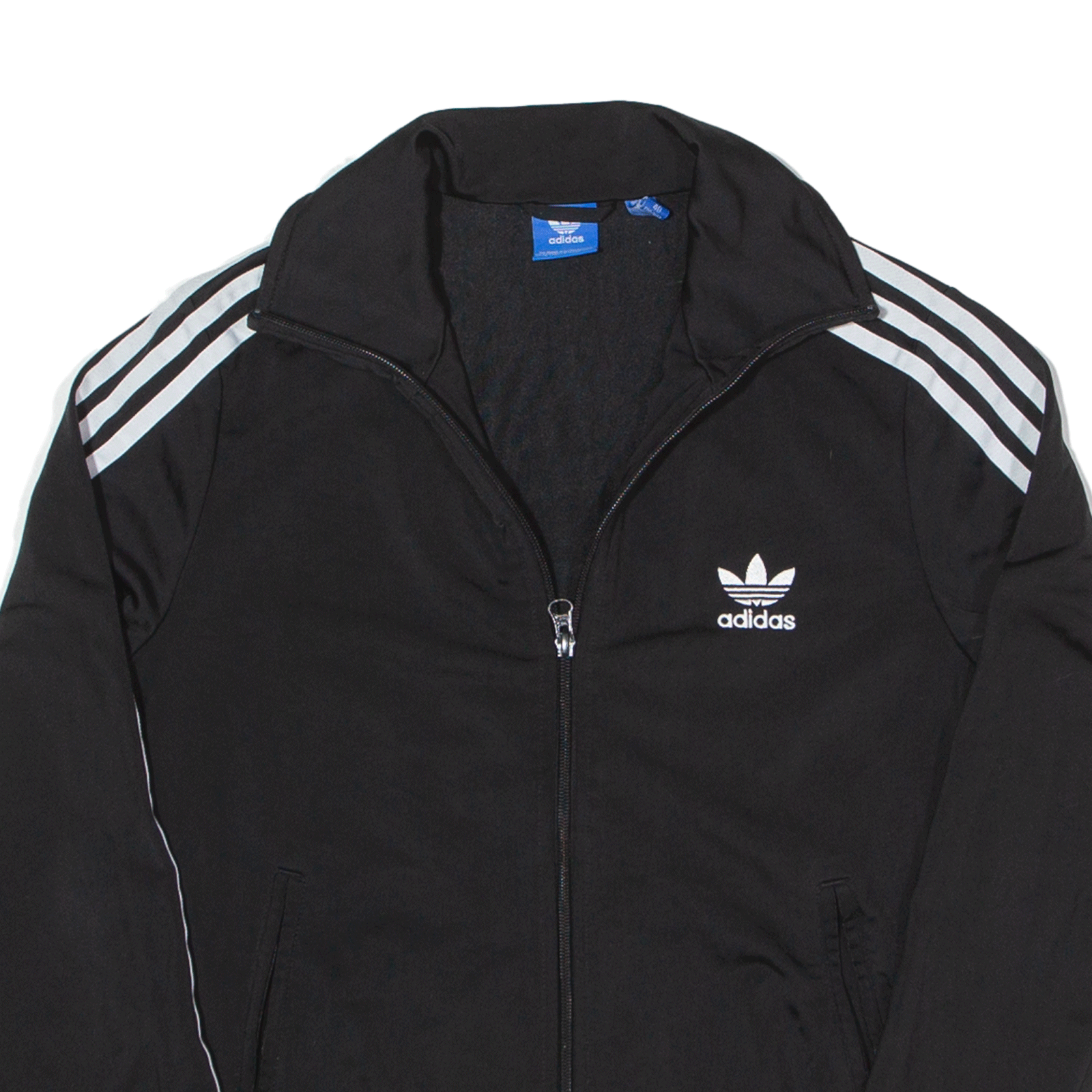 ADIDAS Track Jacket Black Mens S Go Thrift