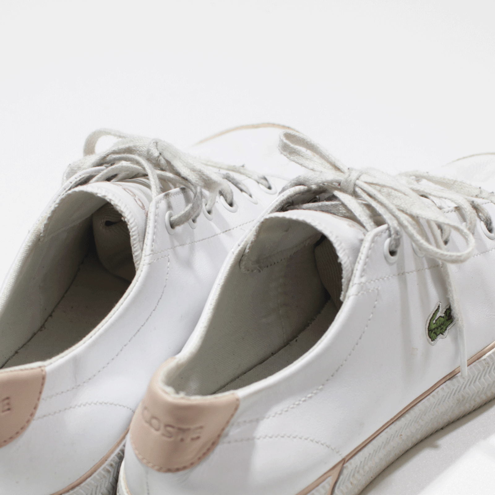 katalog Monograph Mob LACOSTE Sneaker Shoes White Womens UK 6.5 – Go Thrift