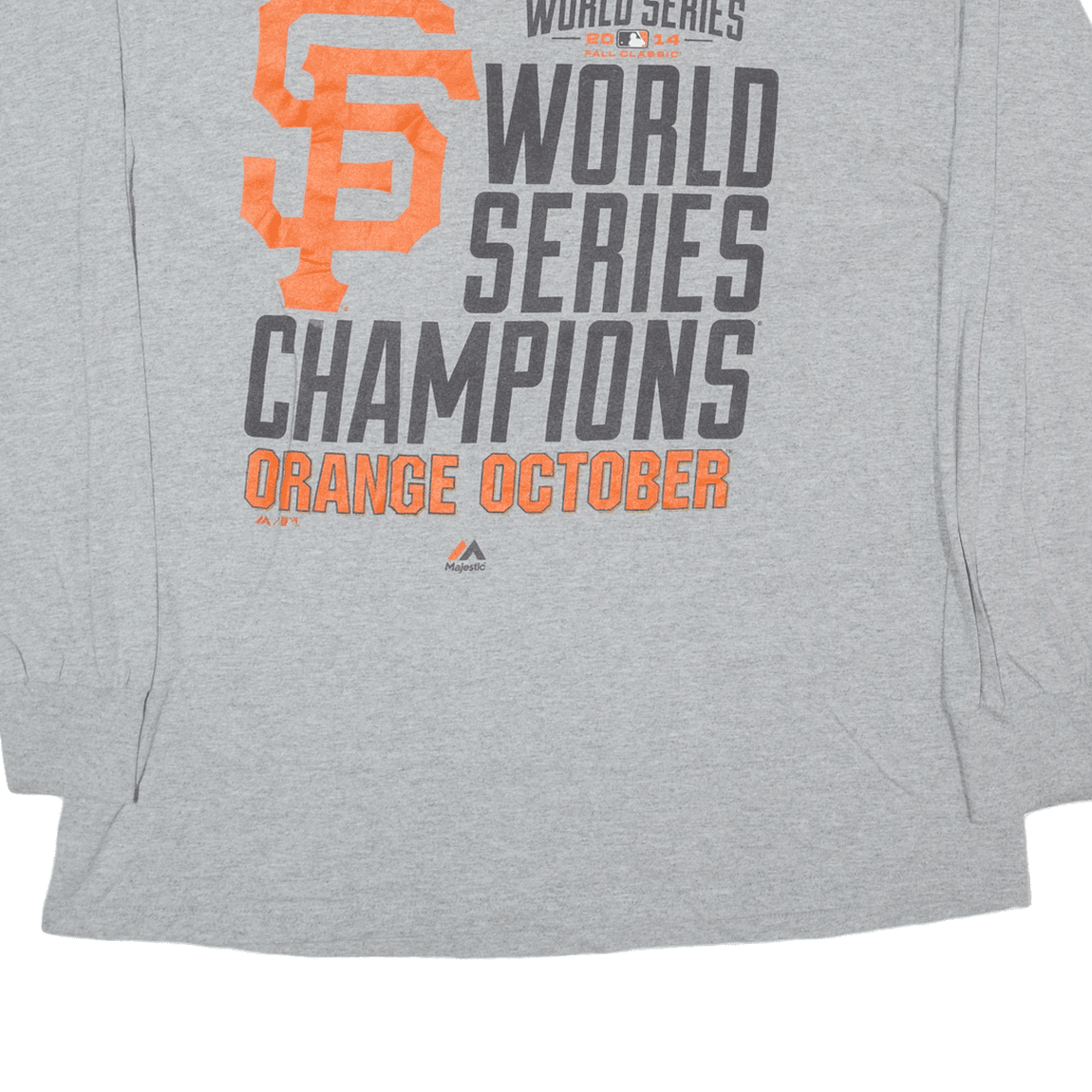 San Francisco Giants 2014 World Series Champions T-Shirt - Grey