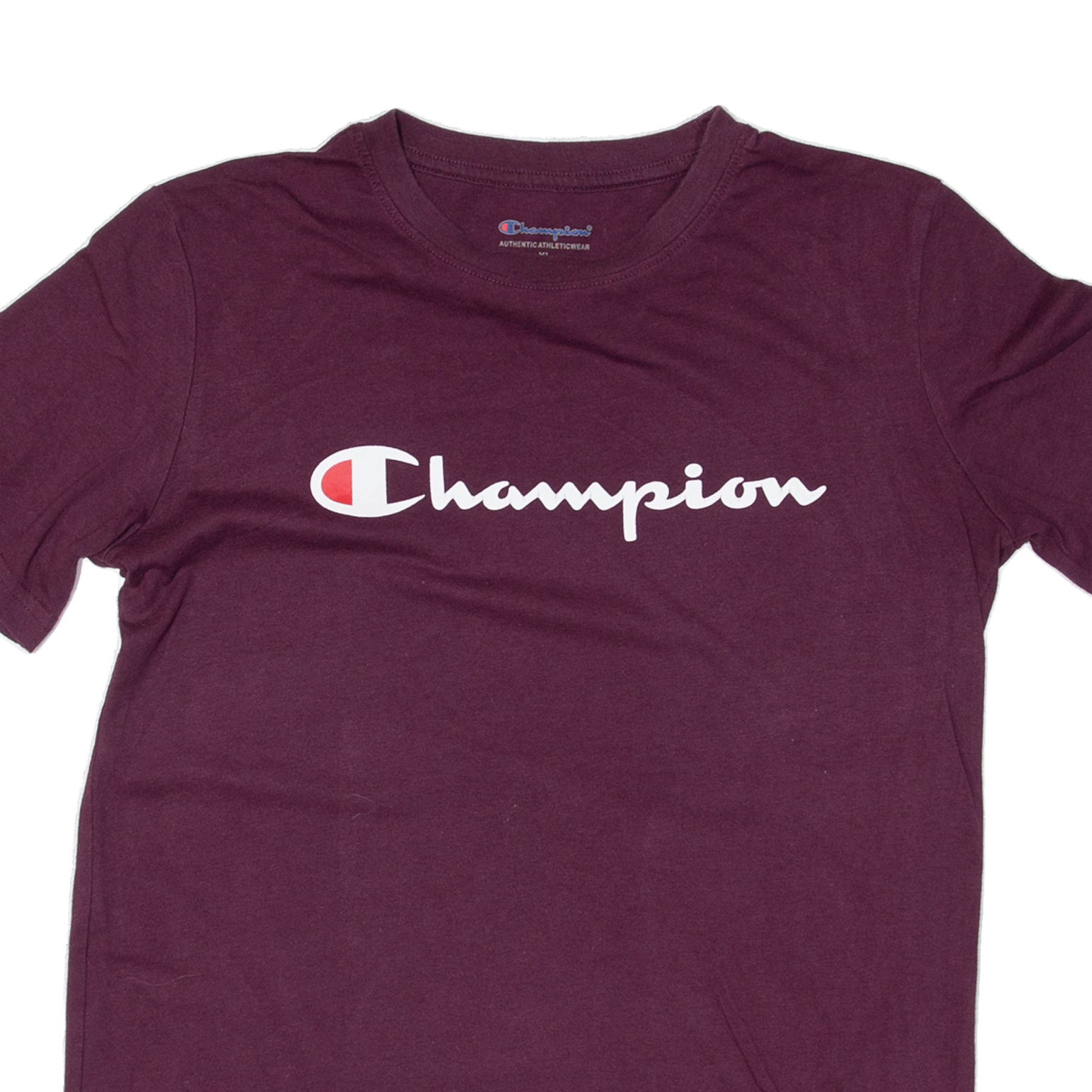 Champion t store shirt maroon