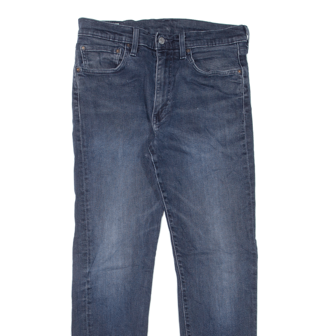 LEVI'S 502 Jeans BIG E Mens Blue Regular Tapered Stone Wash W31 L32 ...