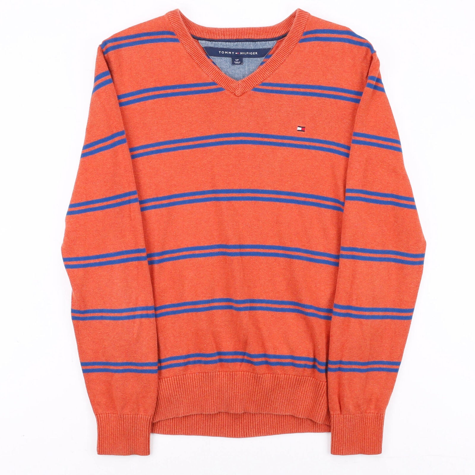 Orange tommy store hilfiger jumper