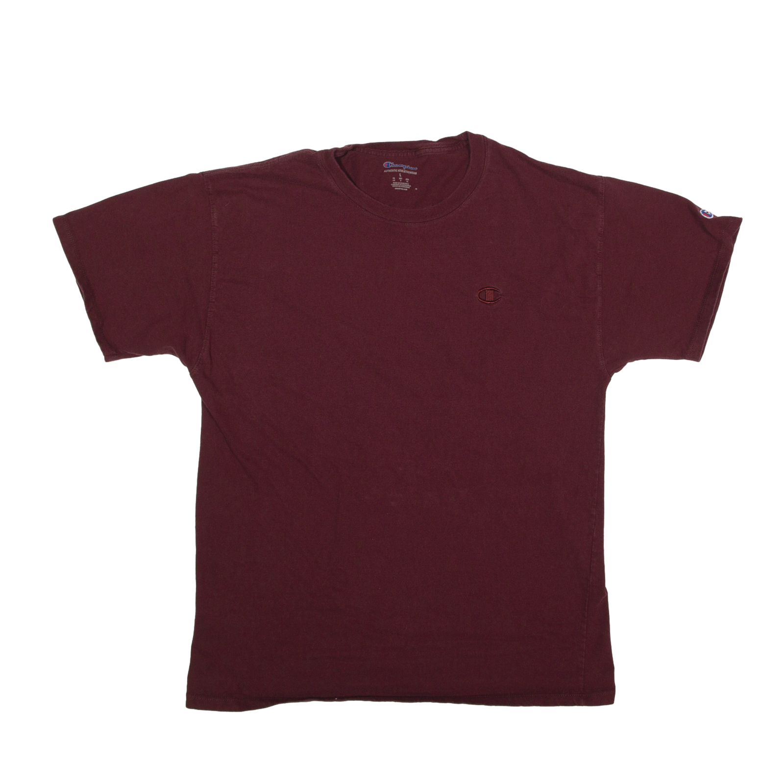 Champion t store shirt maroon