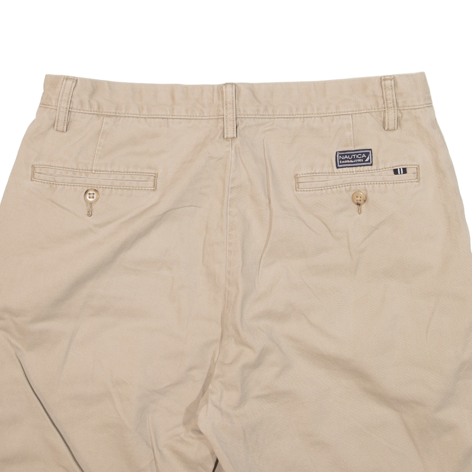 New Men's Nautica chino shorts deals khaki