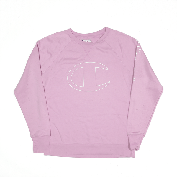 Light pink best sale champion sweatshirt